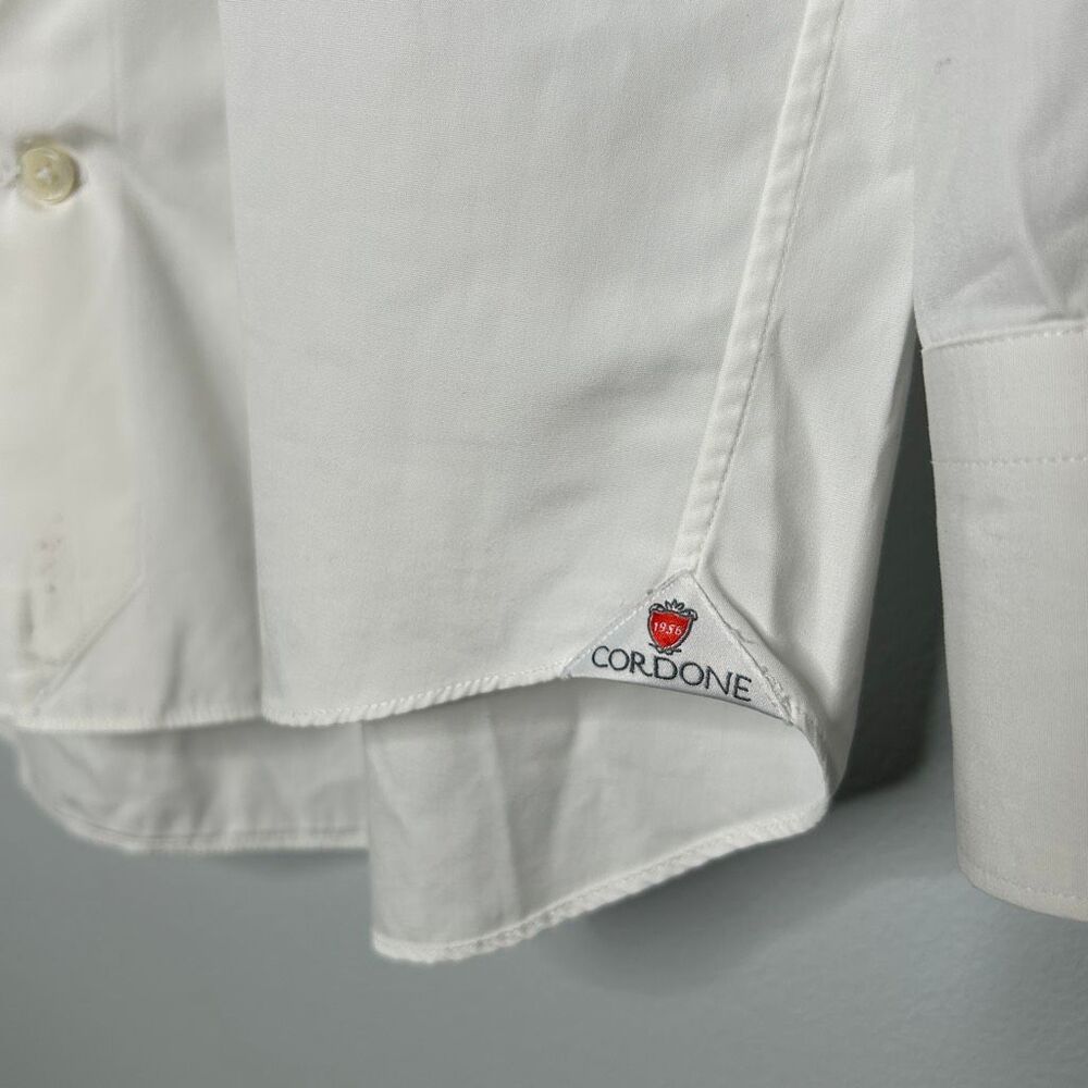 Cordone 1956 Italian Handmade White Button Down Dress Shirt 16.5 - 42 - Picture 6 of 10